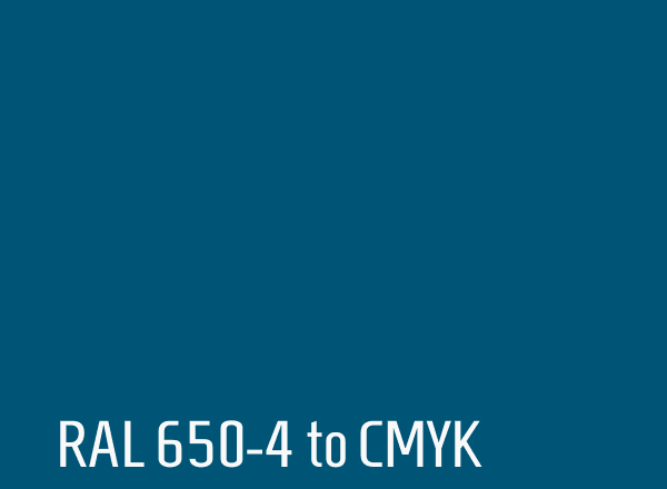 RAL 650-4 to CMYK