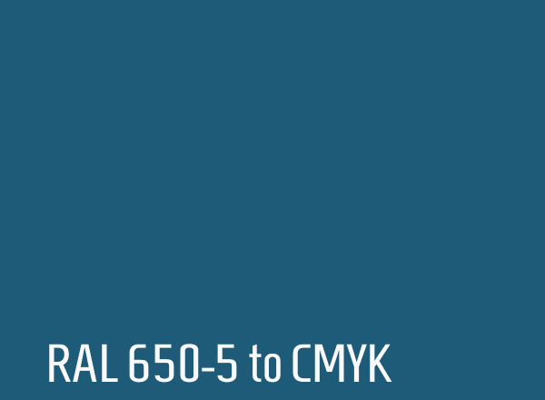 RAL 650-5 to CMYK