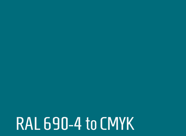 RAL 690-4 to CMYK