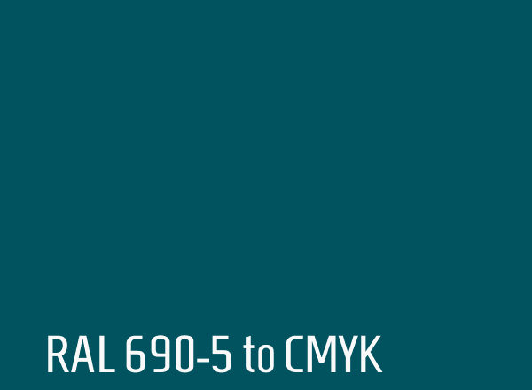 RAL 690-5 to CMYK
