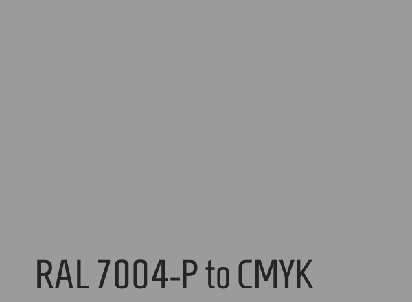 RAL 7004-P to CMYK