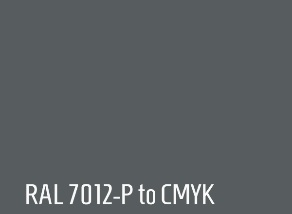 RAL 7012-P to CMYK