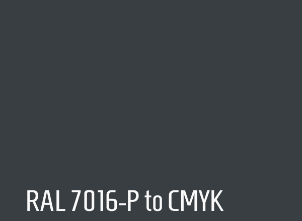 RAL 7016-P to CMYK