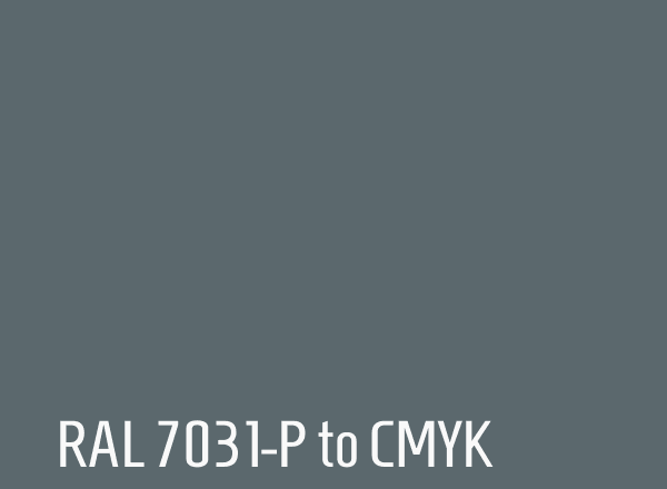 RAL 7031-P to CMYK