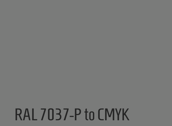 RAL 7037-P to CMYK
