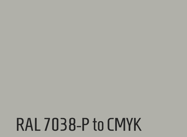 RAL 7038-P to CMYK