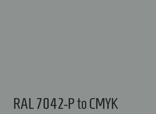 RAL 7042-P to CMYK