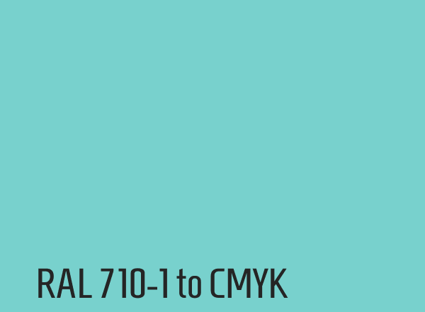 RAL 710-1 to CMYK