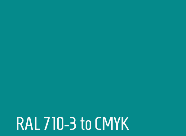 RAL 710-3 to CMYK