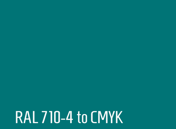 RAL 710-4 to CMYK