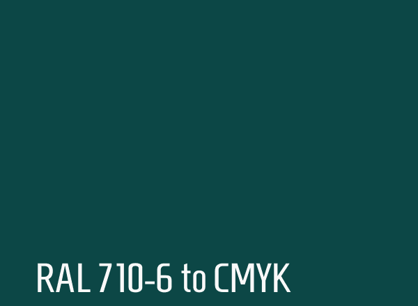 RAL 710-6 to CMYK