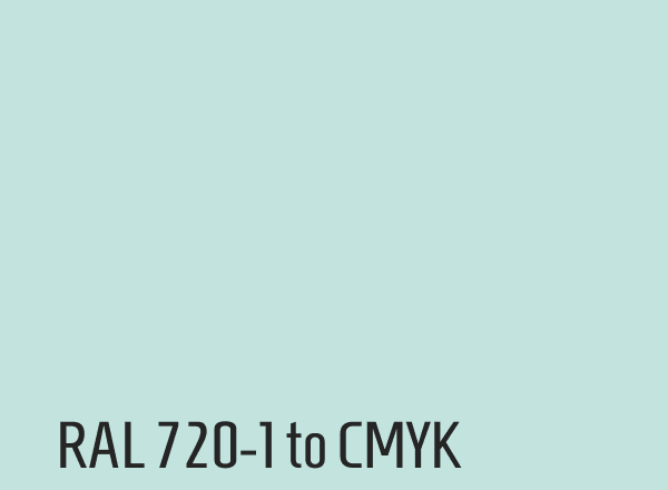 RAL 720-1 to CMYK