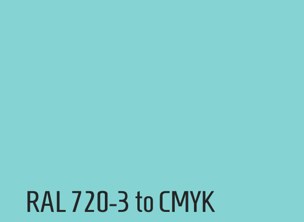 RAL 720-3 to CMYK