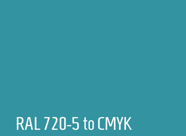 RAL 720-5 to CMYK
