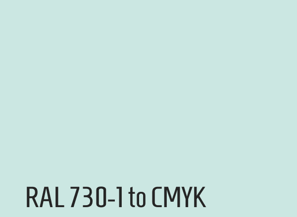 RAL 730-1 to CMYK