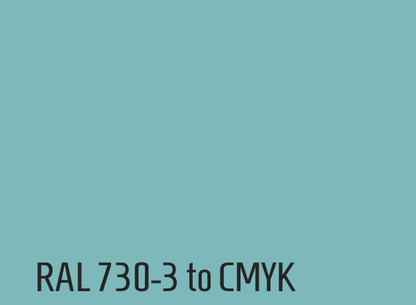 RAL 730-3 to CMYK