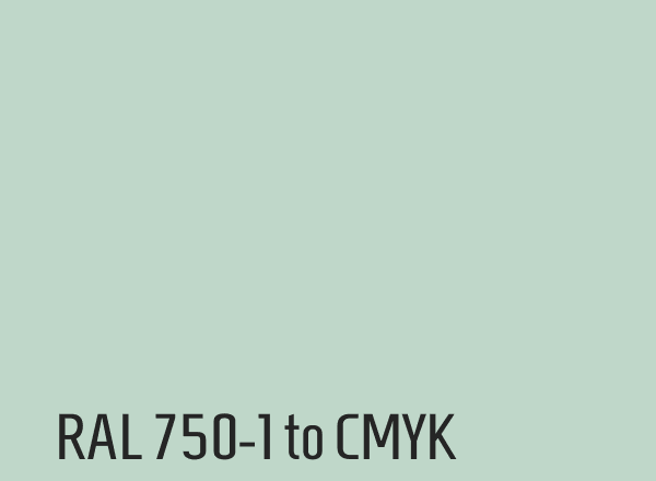 RAL 750-1 to CMYK
