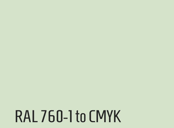 RAL 760-1 to CMYK