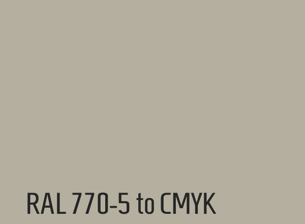RAL 770-5 to CMYK