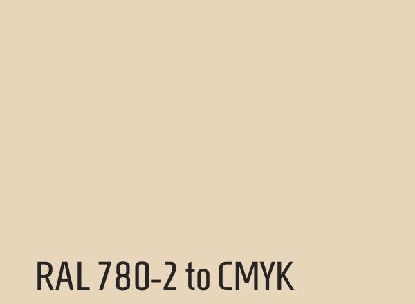 RAL 780-2 to CMYK