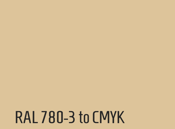 RAL 780-3 to CMYK