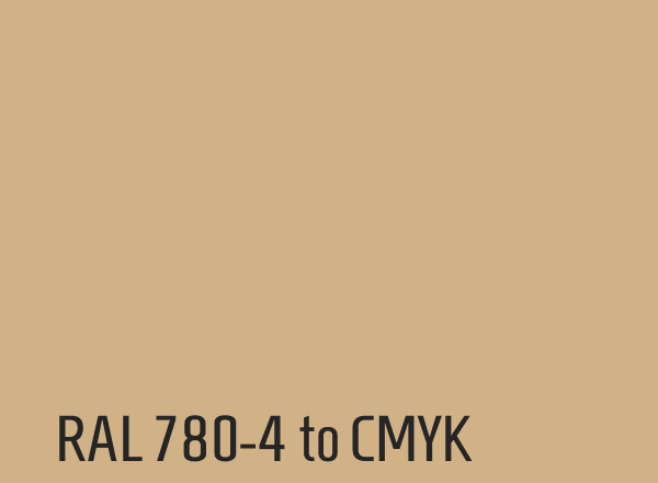 RAL 780-4 to CMYK