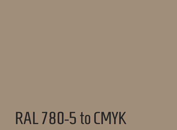 RAL 780-5 to CMYK