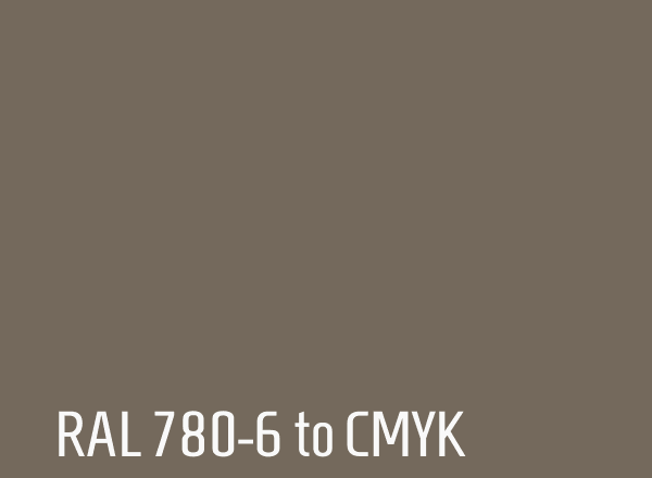 RAL 780-6 to CMYK