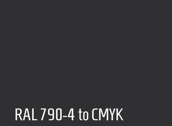 RAL 790-4 to CMYK