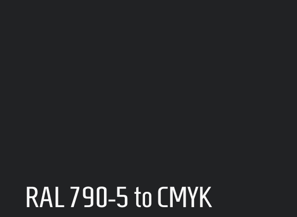 RAL 790-5 to CMYK