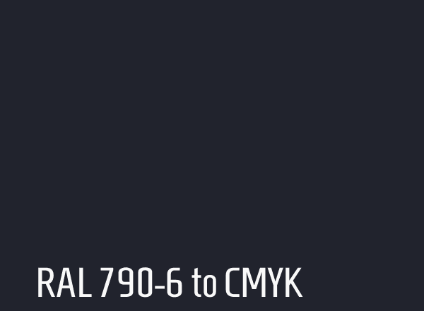 RAL 790-6 to CMYK