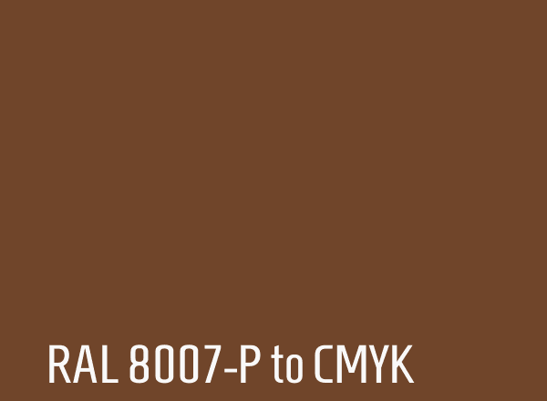 RAL 8007-P to CMYK