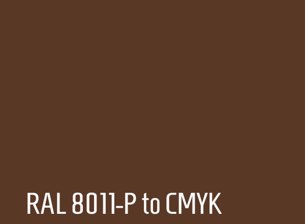 RAL 8011-P to CMYK