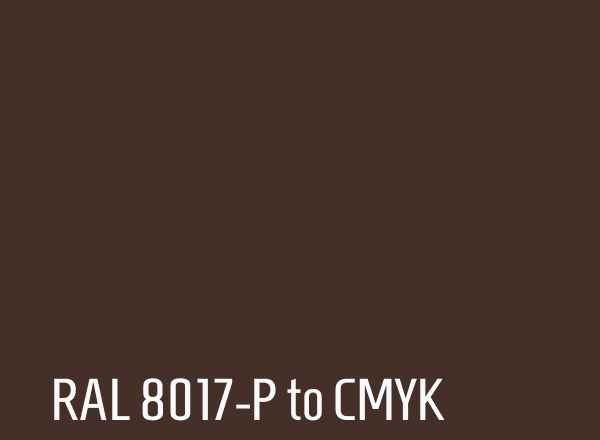 RAL 8017-P to CMYK