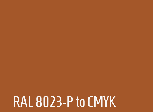 RAL 8023-P to CMYK