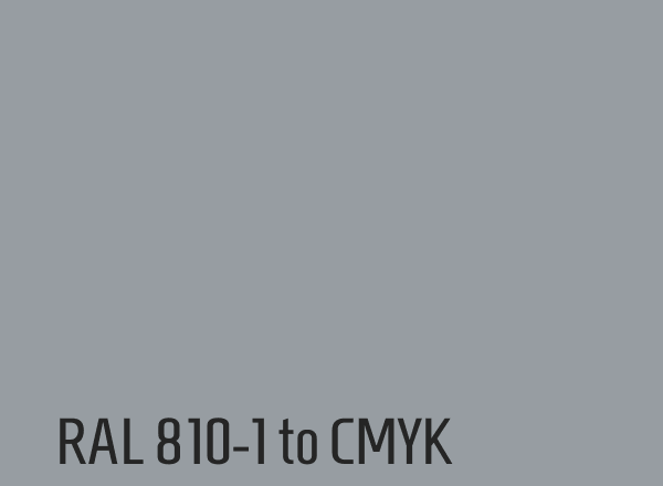 RAL 810-1 to CMYK