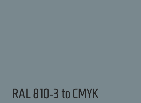 RAL 810-3 to CMYK