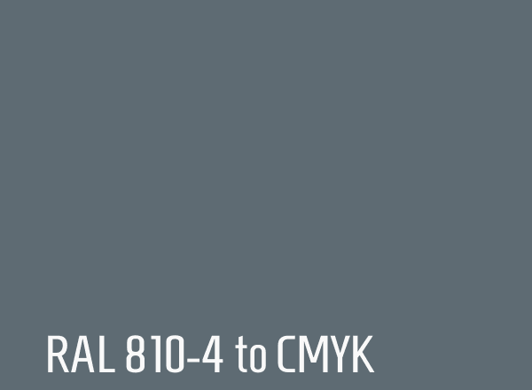 RAL 810-4 to CMYK