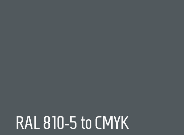 RAL 810-5 to CMYK