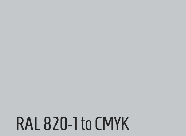 RAL 820-1 to CMYK