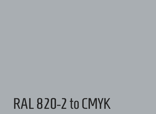 RAL 820-2 to CMYK