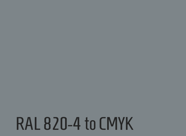 RAL 820-4 to CMYK