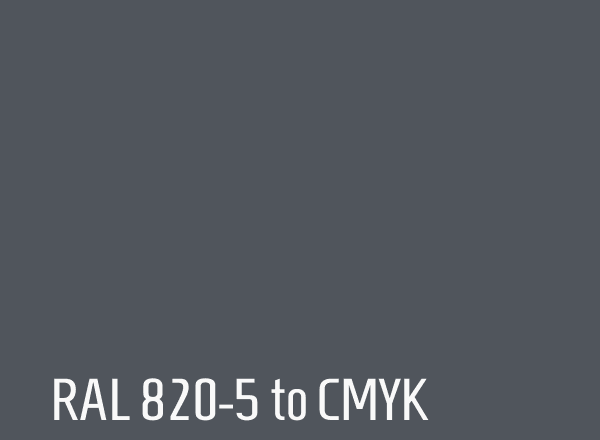 RAL 820-5 to CMYK