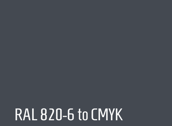 RAL 820-6 to CMYK