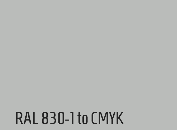RAL 830-1 to CMYK
