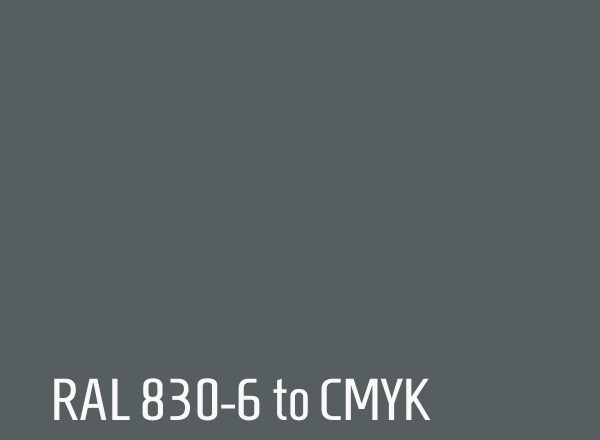 RAL 830-6 to CMYK