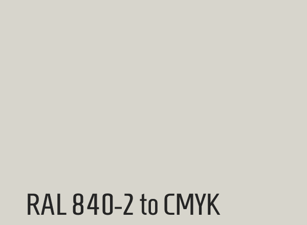 RAL 840-2 to CMYK