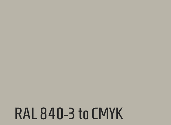 RAL 840-3 to CMYK