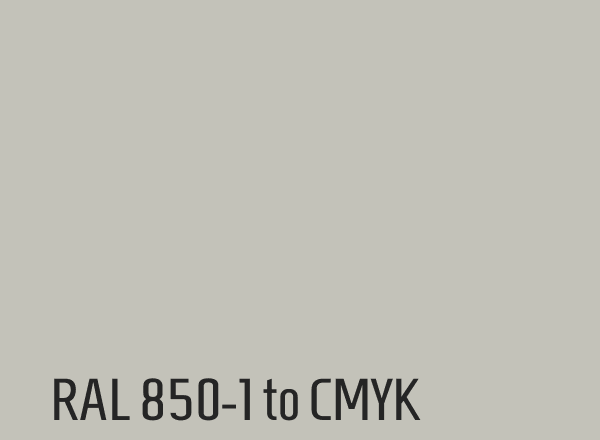 RAL 850-1 to CMYK