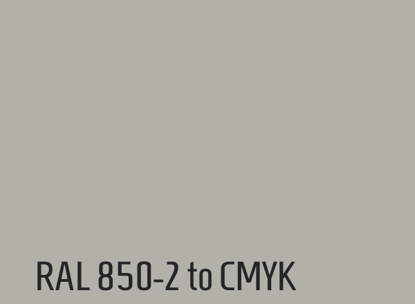 RAL 850-2 to CMYK